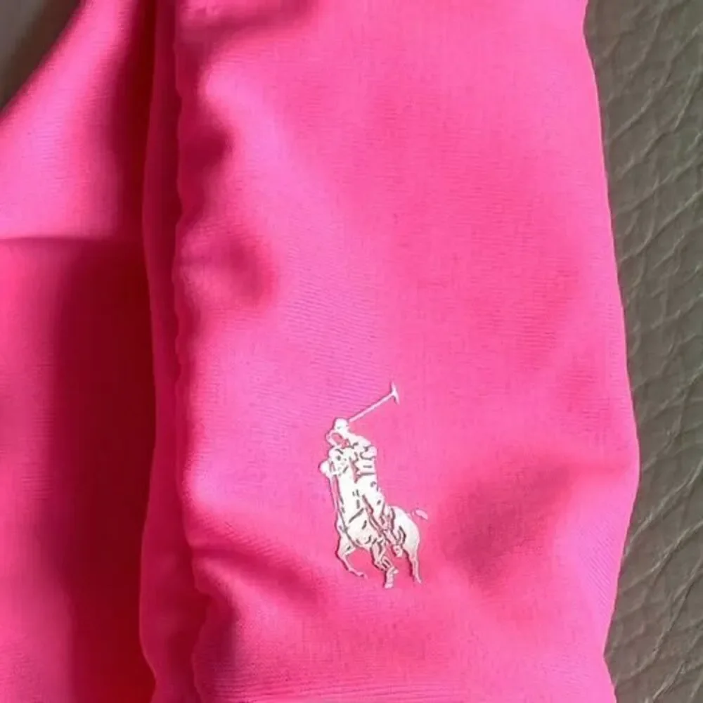Girls Polo Ralph Lauren One-Piece Swimwear bright pink  Swimsuit. Size 4-5 EUC